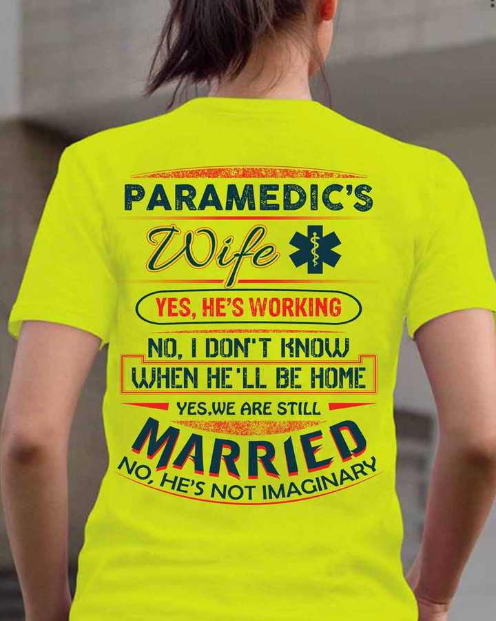 Awesome Paramedic's wife-T- shirt-#M290423MARRI11BPARMZ4