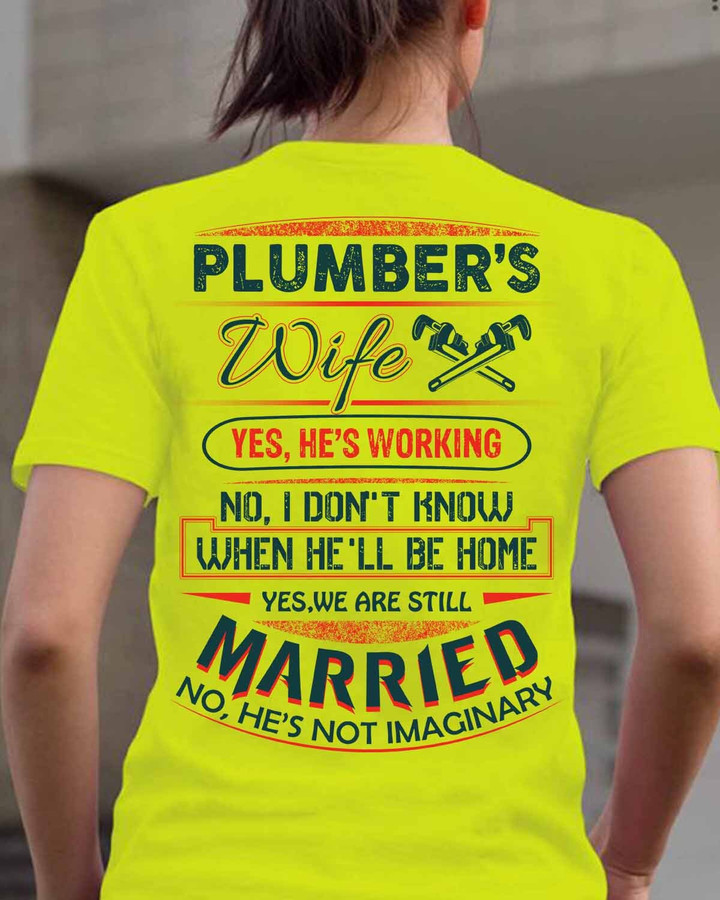 Awesome Plumber's wife-T- shirt-#M290423MARRI11BPLUMZ6