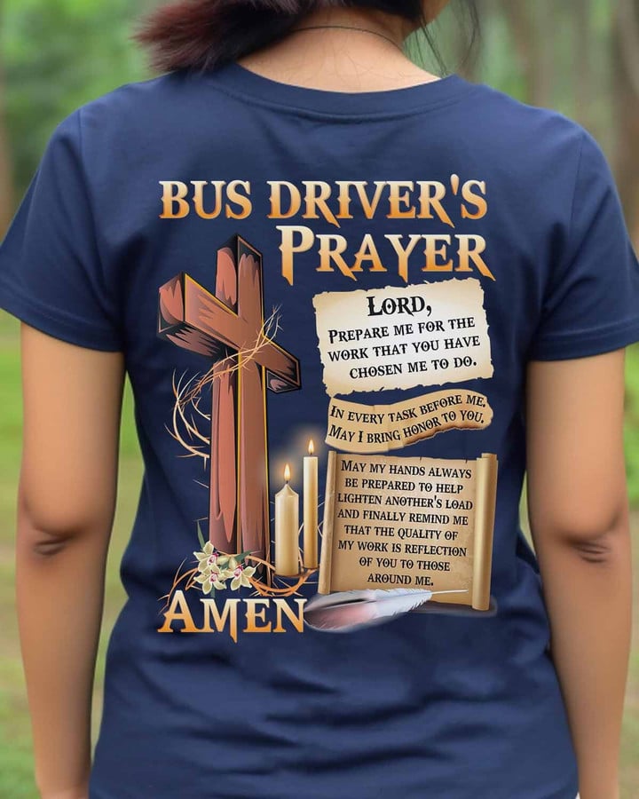 Awesome Bus Driver's Prayer-T-Shirt -#F020523EVTAS1BBUDRZ4