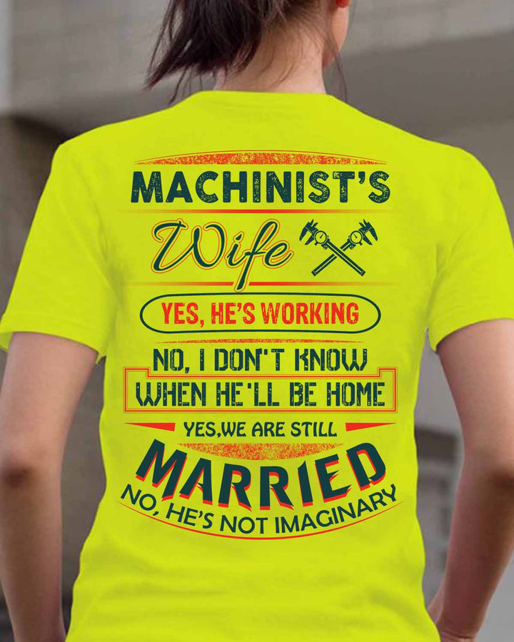 Awesome Machinist's wife-T- shirt-#M020523MARRI11BMACHZ6