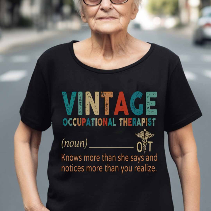 Awesome Vintage Occupational Therapist-T-Shirt -#F040523VINTA1FOCTHZ4