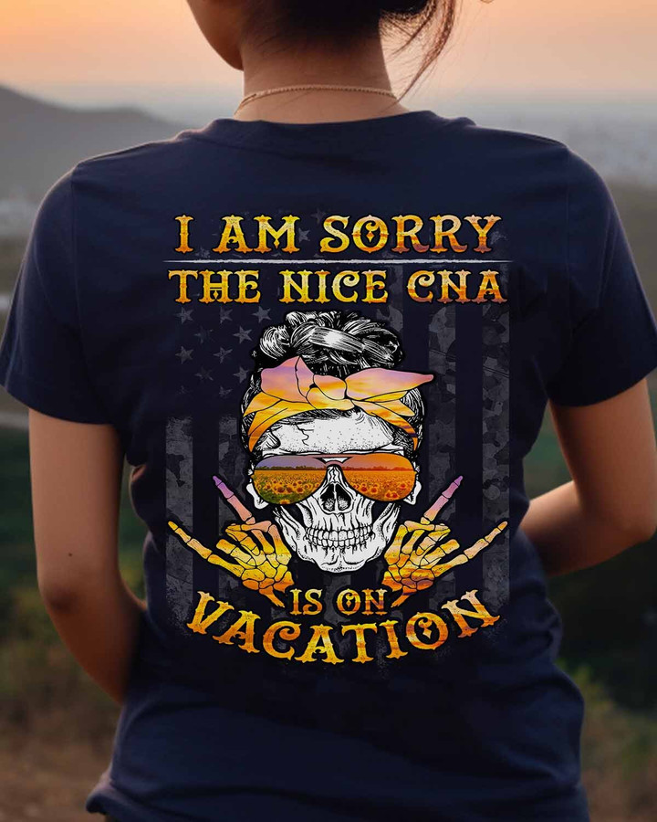 The Nice CNA is on Vacation-T-Shirt -#F040523ONVAC4BCNAZ4