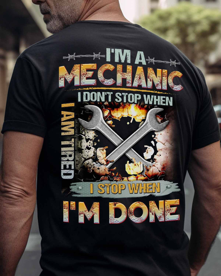 I'm a Mechanic-T-Shirt -#M090523TIRED25BMECHZ6