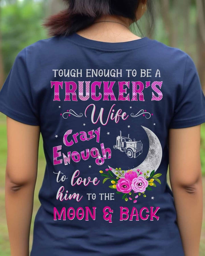 Awesome Trucker's wife -T-Shirt -#M100523MOONAND1BTRUCZ6