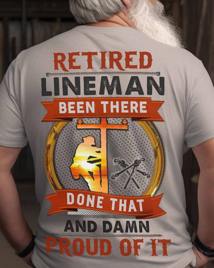 Retired Lineman-T- shirt-#M120523PROIT5BLINEZ6