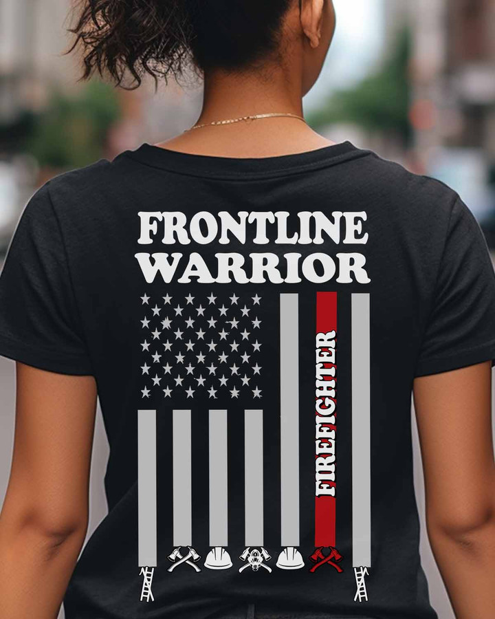 Proud Firefighter-T-Shirt -#F130523USFLA92BFIREZ4