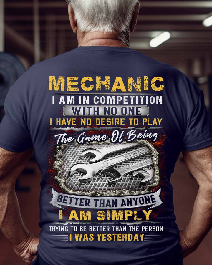 The game of being Mechanic-T-Shirt -#M160523COMPET1BMECHZ6