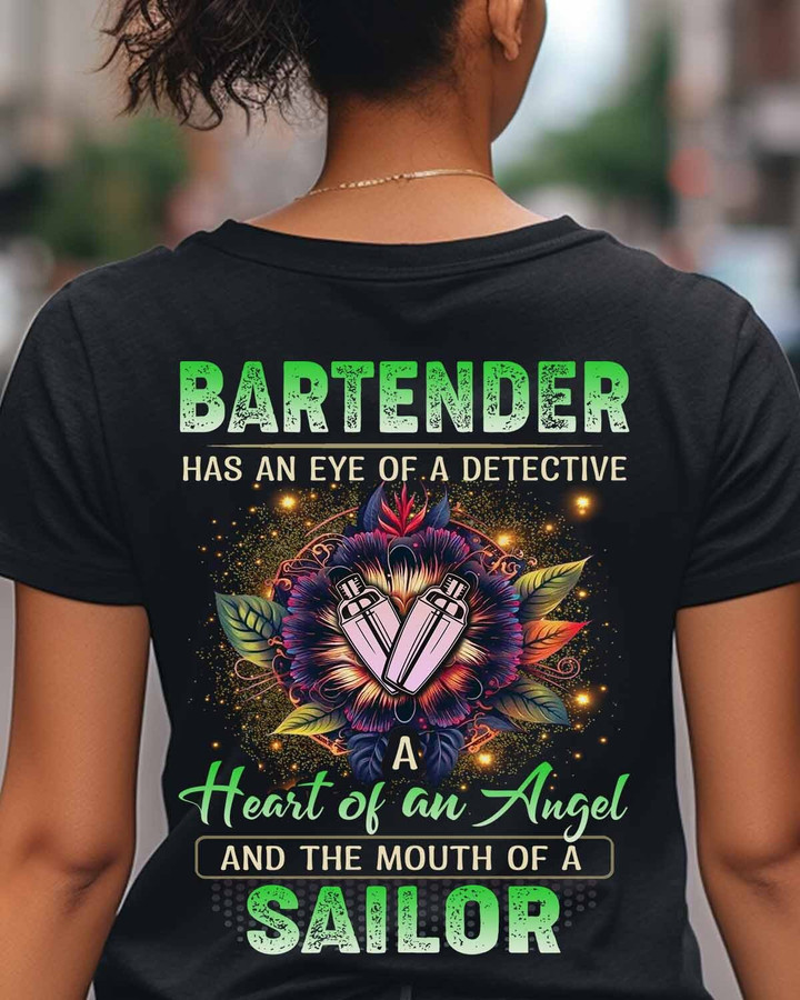 Bartender a heart of an angel-T-Shirt -#F170523SAINT1XBBARTZ4
