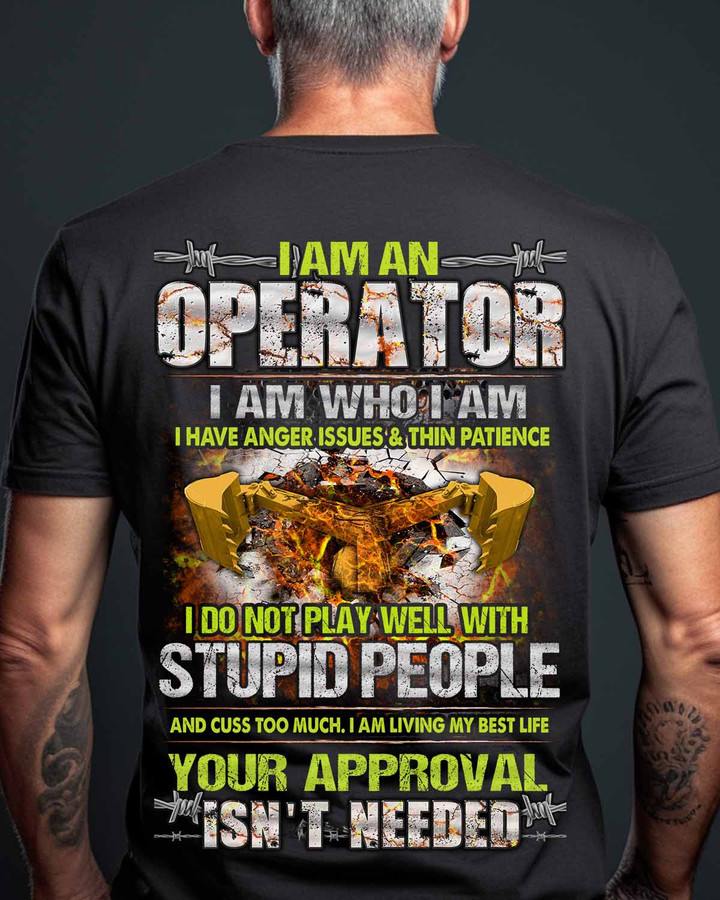 I am an Operator- Black -Operator- Hoodie-#141022THIPAT2BOPERZ6