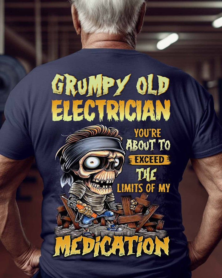 Grumpy Old Electrician-T-Shirt -#M200523LIMITS1BELECZ8