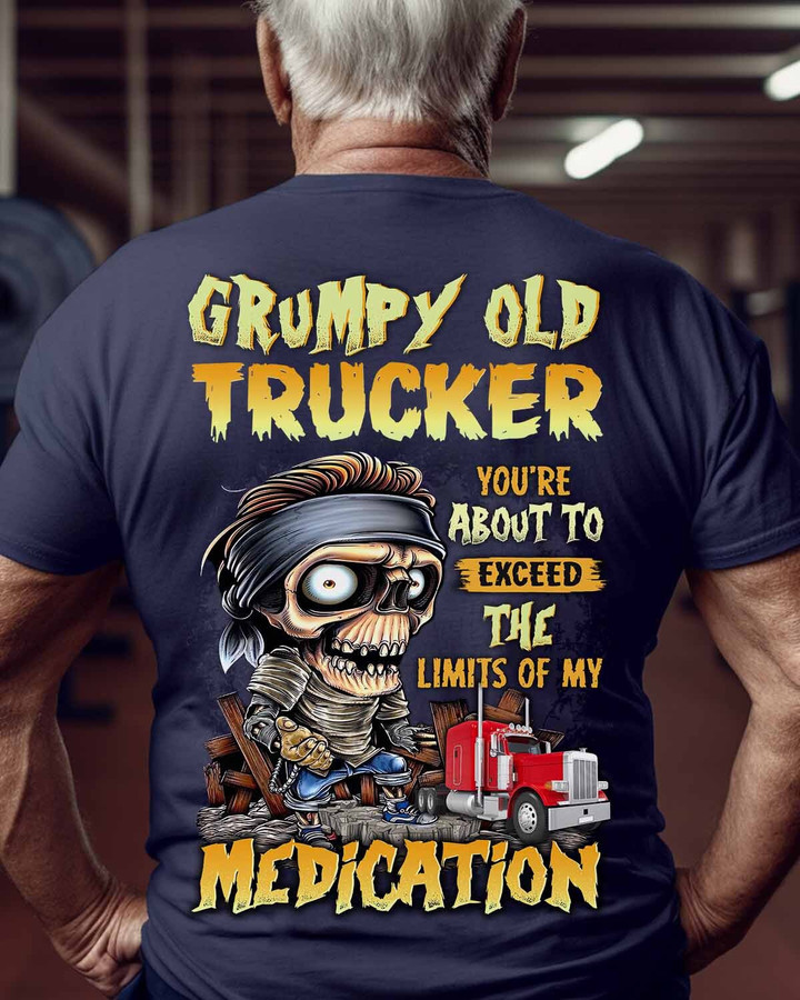 Grumpy Old Trucker-T-Shirt -#M200523LIMITS1BTRUCZ8