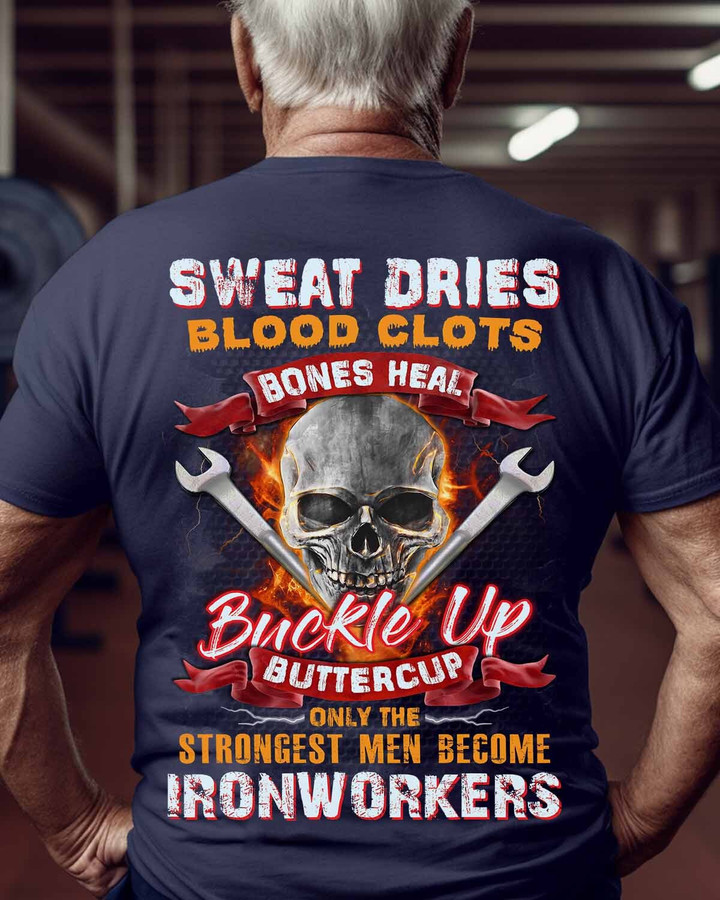 Only the strongest men become Ironworkers-T-Shirt -#M230523BUCUP8BIRONZ6
