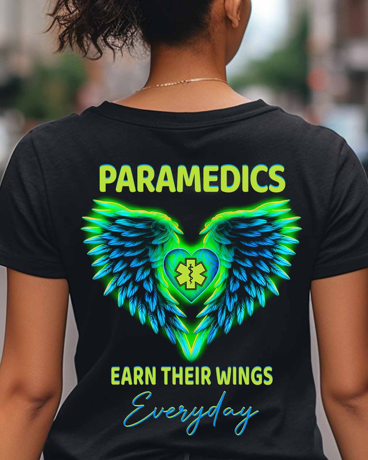 Paramedics earn their wings everyday-T-Shirt -#F230523EARTH14BPARMZ2