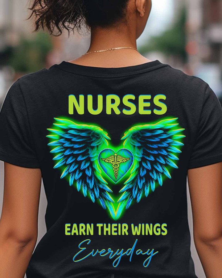 Nurses earn their wings everyday-T-Shirt -#F230523EARTH14BNURSZ2