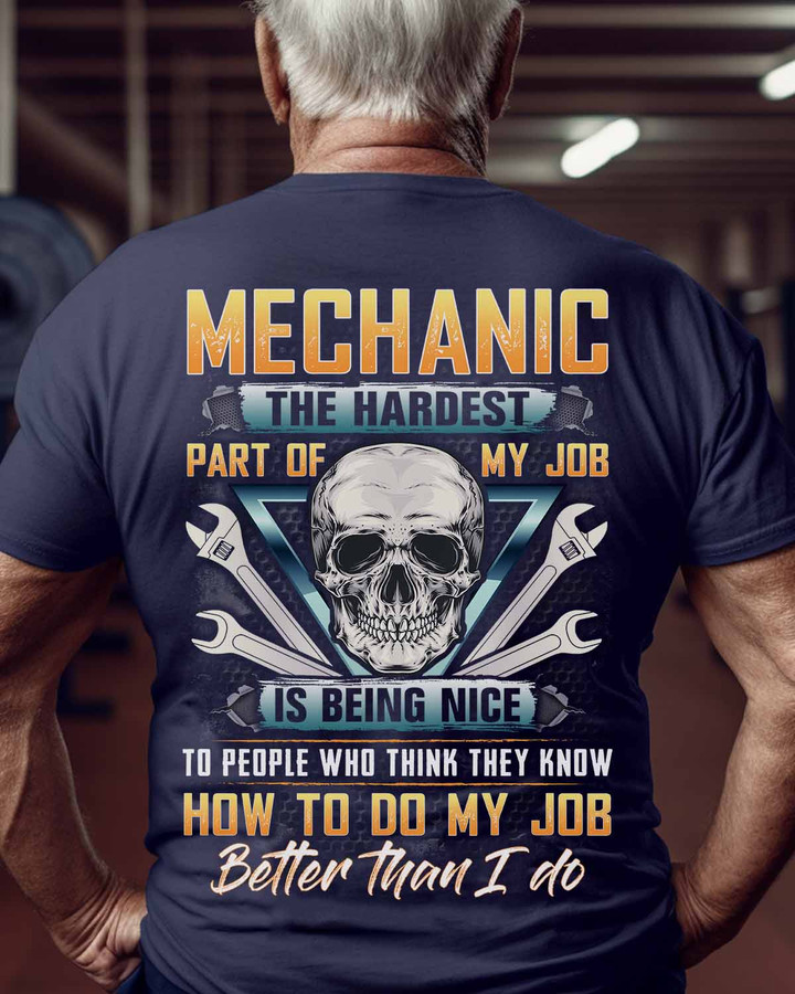 Mechanic the hardest part of my job-T-Shirt -#M240523MYJOB15BMECHZ6