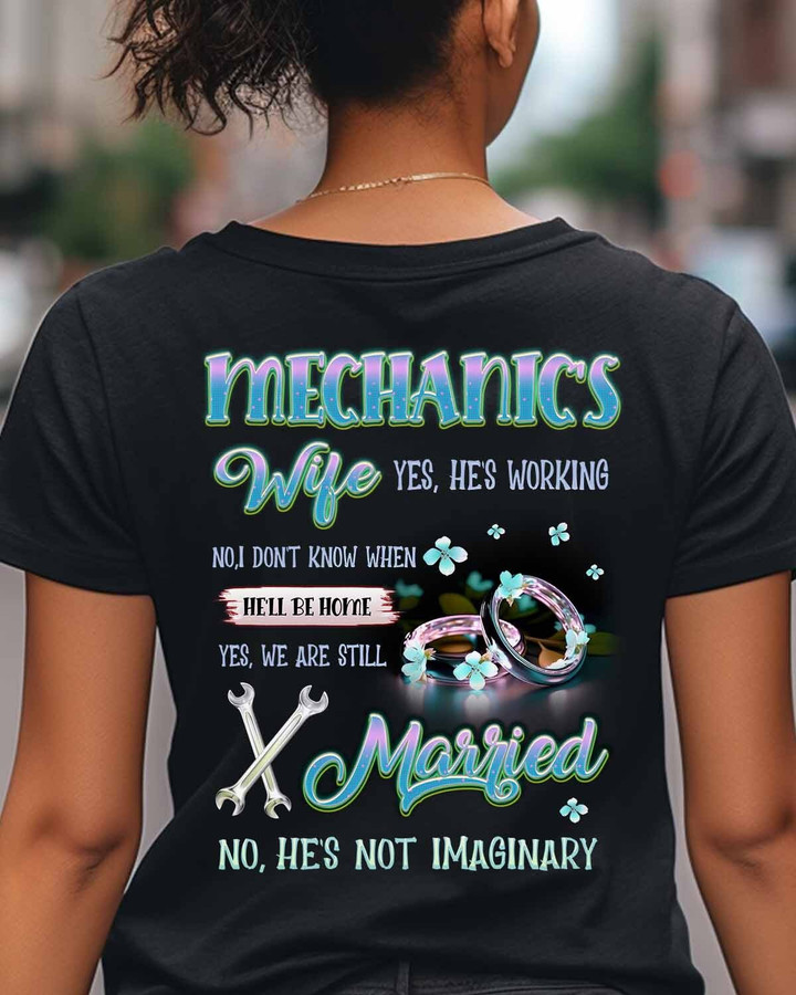 Awesome Mechanic's wife-T-Shirt -#M250523MARRI16BMECHZ6