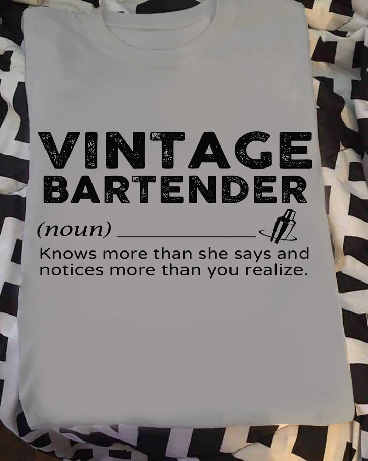 Awesome Vintage Bartender-T-shirt-#M121023VINTA5FBARTZ6