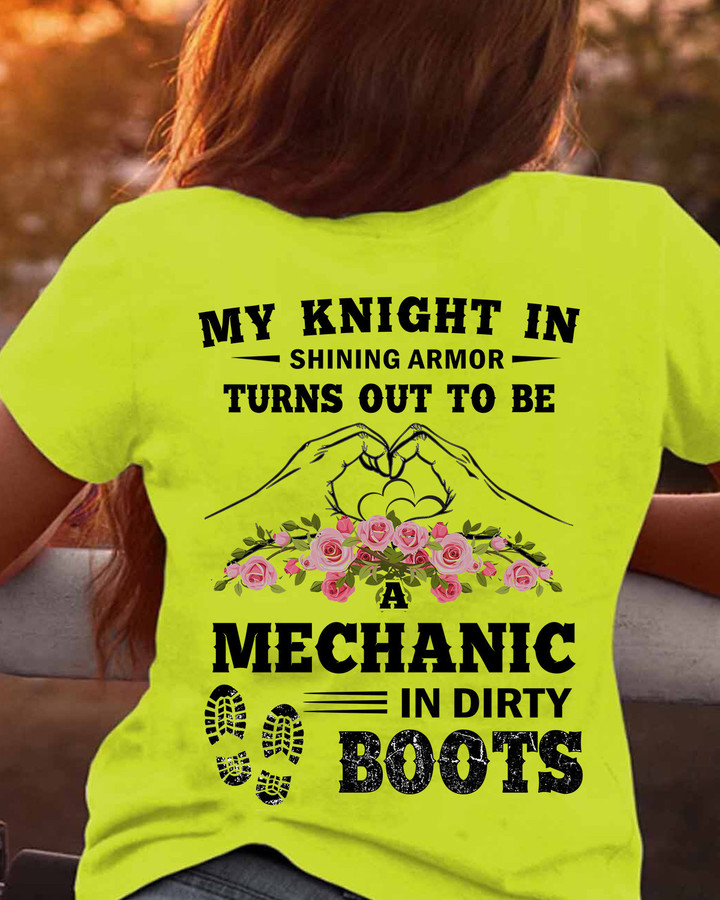 Awesome Mechanic's Lady-T-shirt-#M131023ARMOR9BMECHZ6
