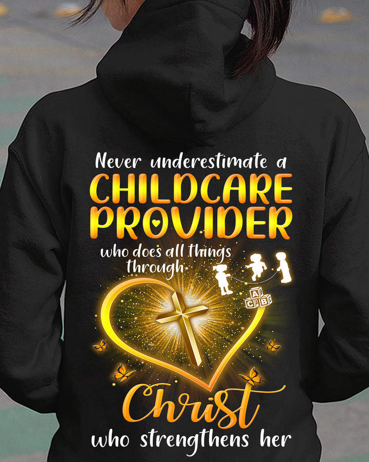 Never underestimate a Childcare Provider -Hoodie-#F171023ALTHI9BCHPRZ8