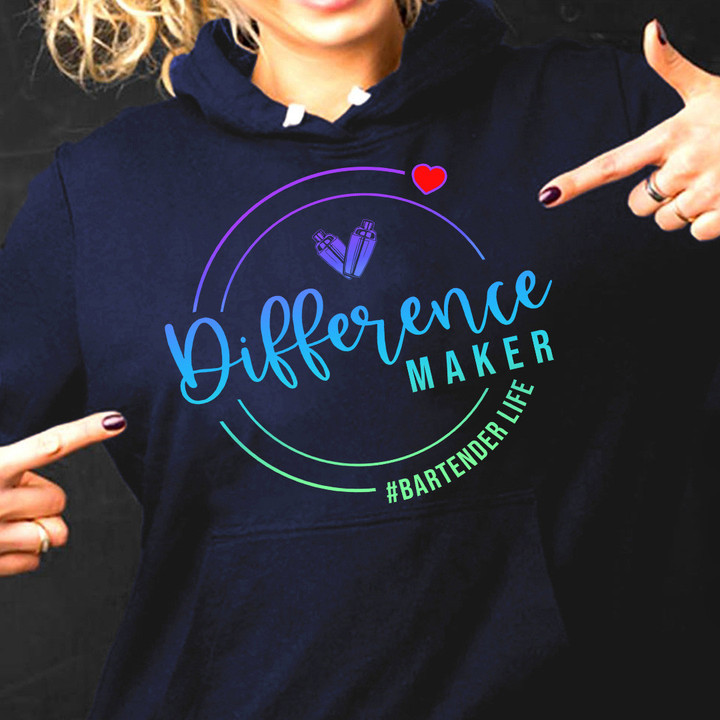 Difference maker Bartender life -Hoodie-#F241023DIFFER2FBARTZ8