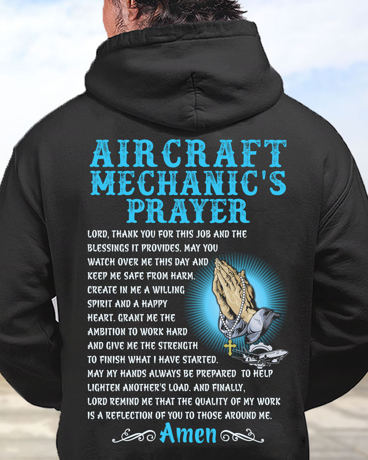 Awesome Aircraft Mechanic's Prayer -Hoodie-#M281023PRAY13BAIMEZ6