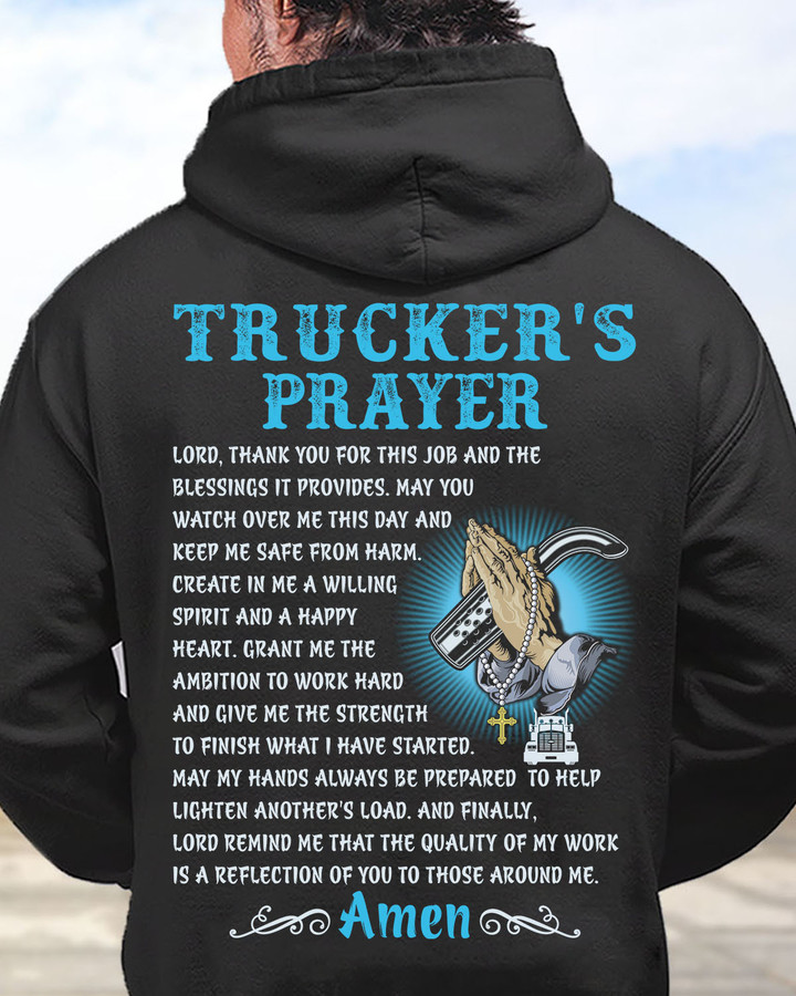 Awesome Trucker's Prayer -Hoodie-#M281023PRAY13BTRUCZ6