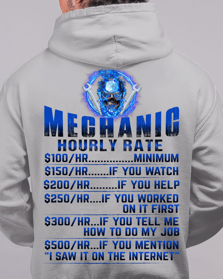 Awesome Mechanic Hourly Rate-Hoodie -#M281023HORLY9BMECHZ6