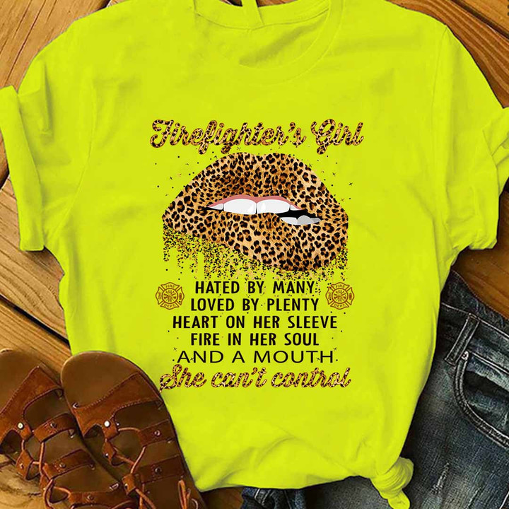 Awesome Firefighter's Girl-T-shirt-#M281023BYPLE3FFIREZ4