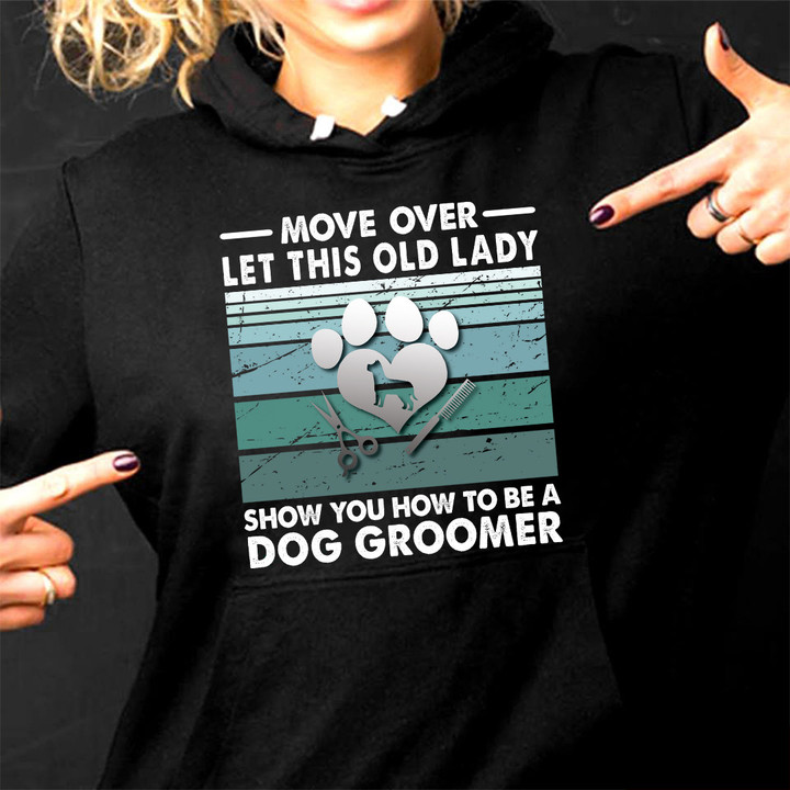 Awesome Dog Groomer-Hoodie-#F281023OLDLDY2FDOGRZ2