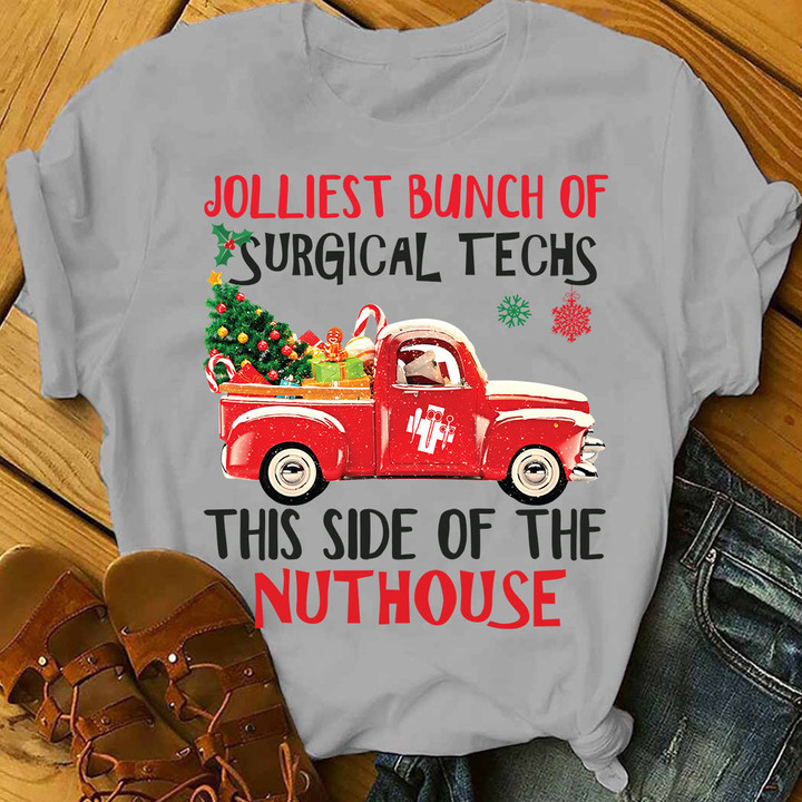 Awesome Jolliest Bunch of Surgical Techs-T-shirt-#F021123JOLIS4FSUTEZ2