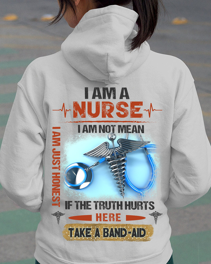 I am a Nurse I am Just Honest-Hoodie-#F021123BANDAID3BNURSZ8