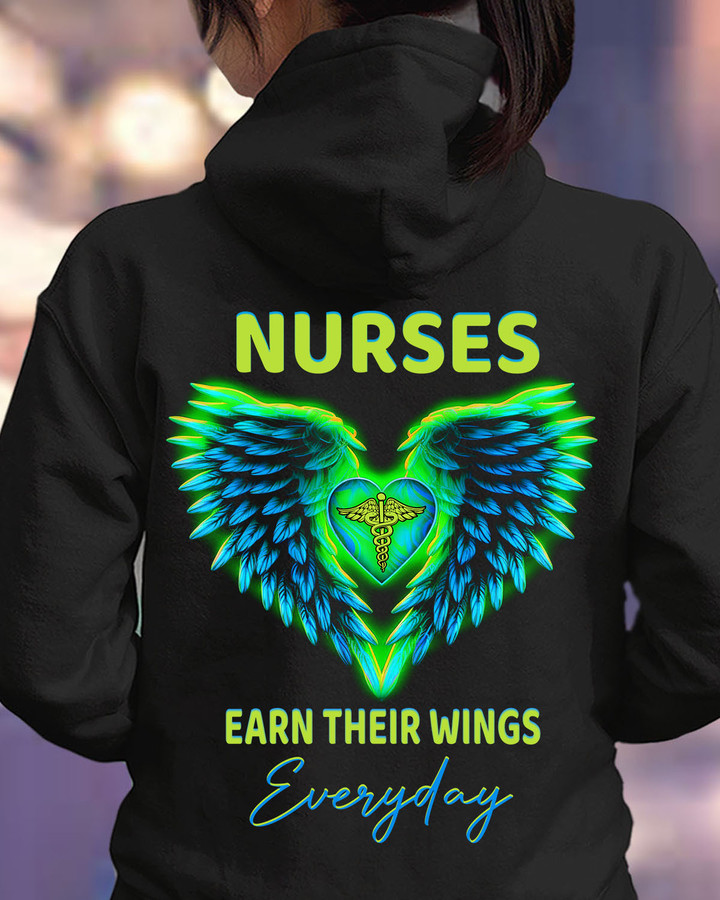 Nurses Earn Their Wings Everyday-Hoodie-#F031123EARTH14BNURSZ2