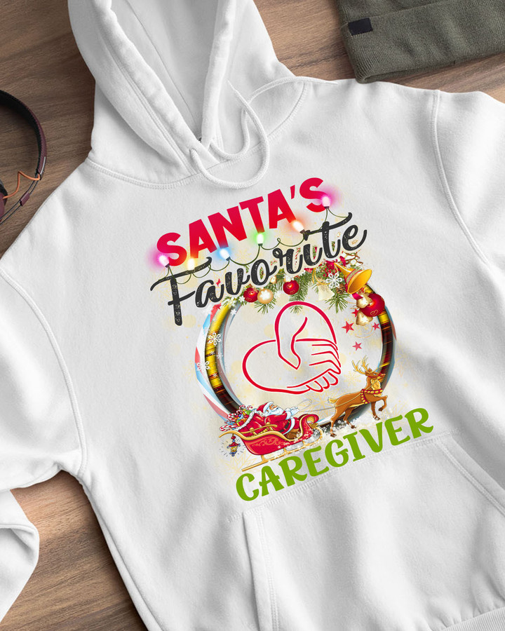 Santa's favorite Caregiver -Hoodie-#F041123SAFAV9XFCAREZ2