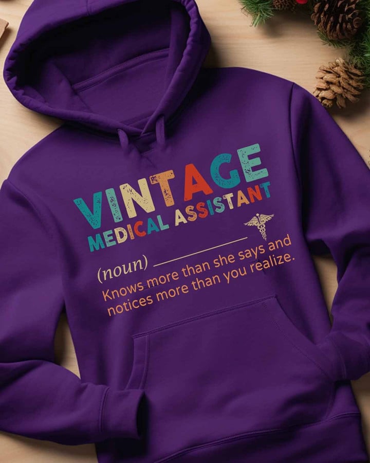 Vintage Medical Assistant-Hoodie-#F041123VINTA1FMEASZ2