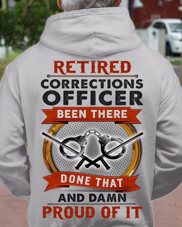 Retired Correction Officer-Hoodie-#M111123PROIT5BCOOFZ2