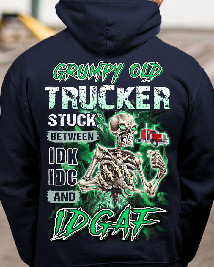 Awesome Grumpy Old Trucker-Hoodie-#M141123STUBET1BTRUCZ4