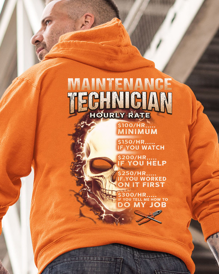 Awesome Maintenance Technician Hourly Rate-Hoodie-#M181123HORLY10BMATEZ6