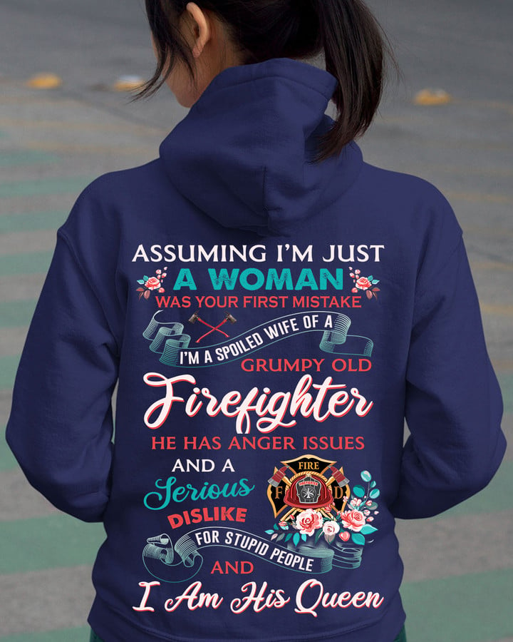Awesome Firefighter's wife -Hoodie- #M211123HISQU3BFIREZ8