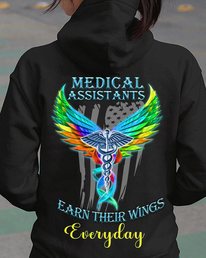 Medical Assistant earn their wings everyday-Hoodie-#F021223EARTH17BMEASZ4