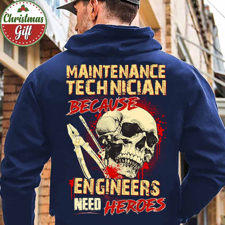 Maintenance Technician Because Engineers Need Heroes-Hoodie-#M021223HEROES13BMATEZ6
