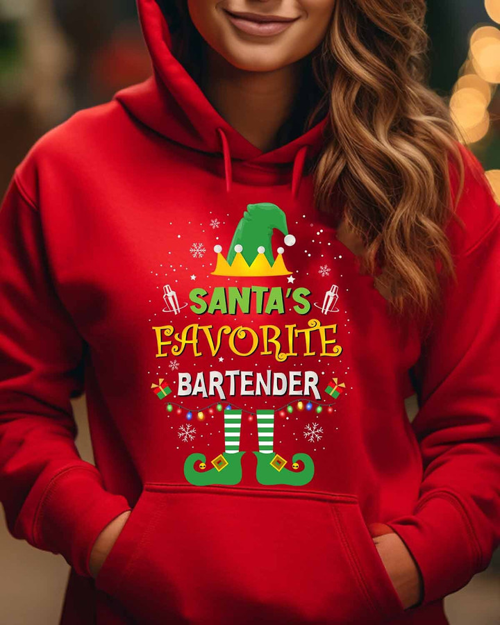 Santa's Favorite Bartender-Hoodie-#F071223SAFAV10FBARTZ2