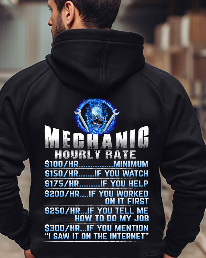 Mechanic Hourly Rate-Hoodie-#M081223HORLY8BMECHZ8