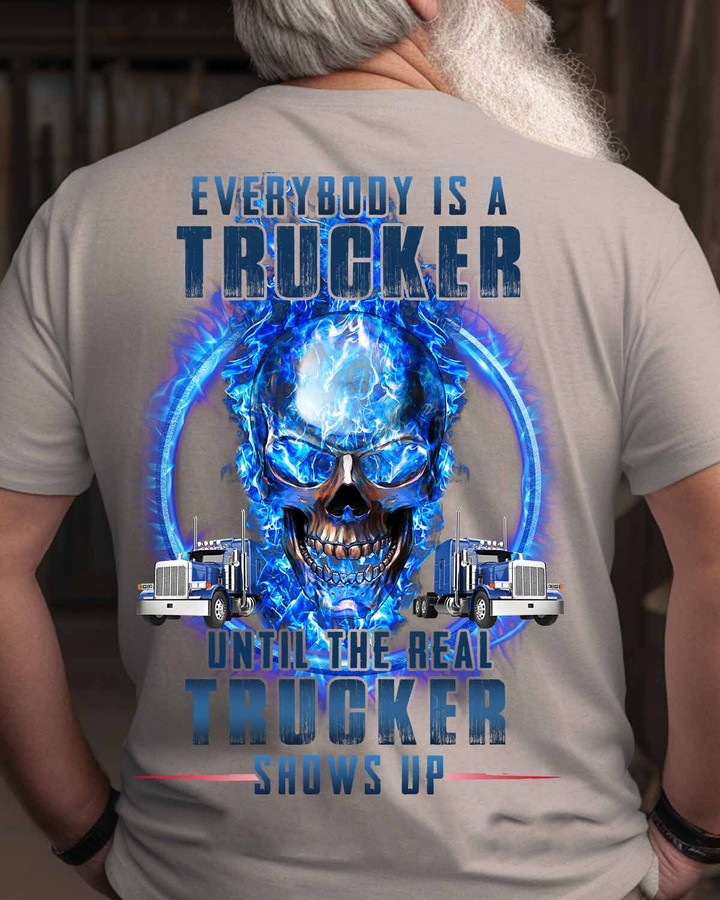 The Real Trucker Shows Up-T-shirt -#M121223SHOWS11BTRUCZ8