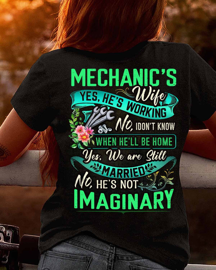 Awesome Mechanic's Wife-T-shirt-#M131223MARRI17BMECHZ6