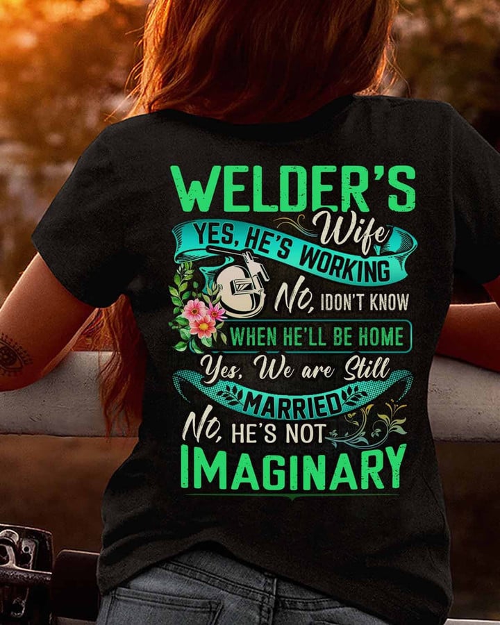 Awesome Welder's Wife-T-shirt-#M151223MARRI17BWELDZ6