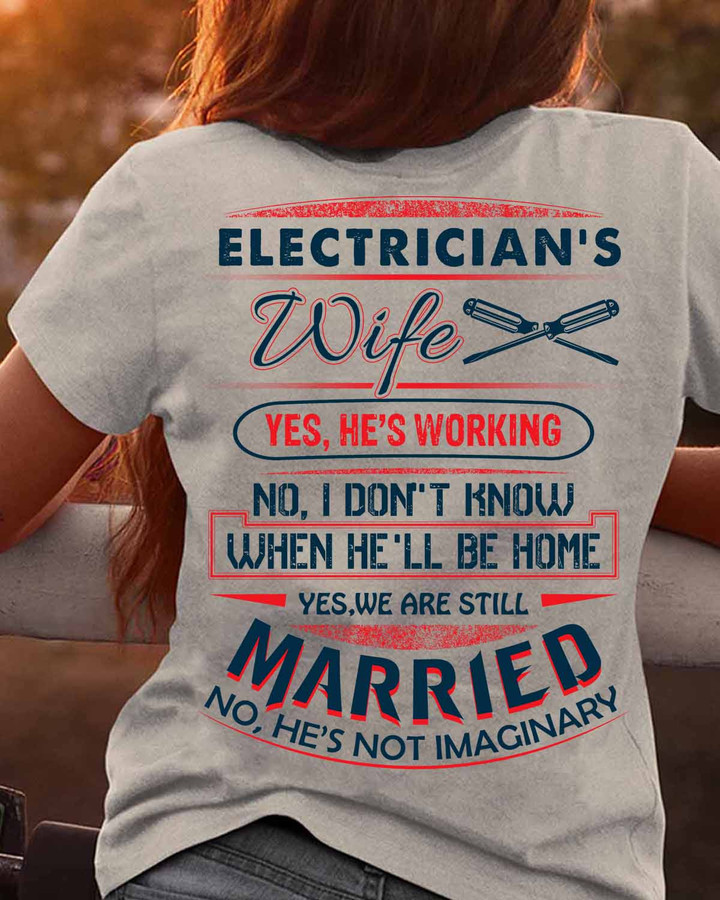 Awesome Electrician's Wife-T-shirt-#M161223MARRI11BELECZ8