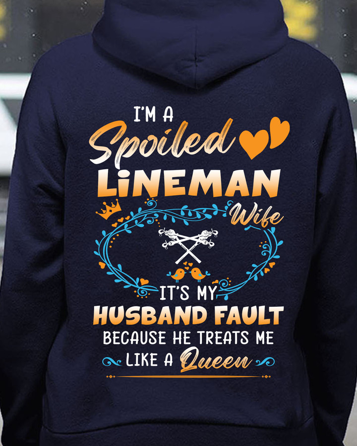I am a Spoiled Lineman Wife-Hoodie-#M211223TRETME1BLINEZ6