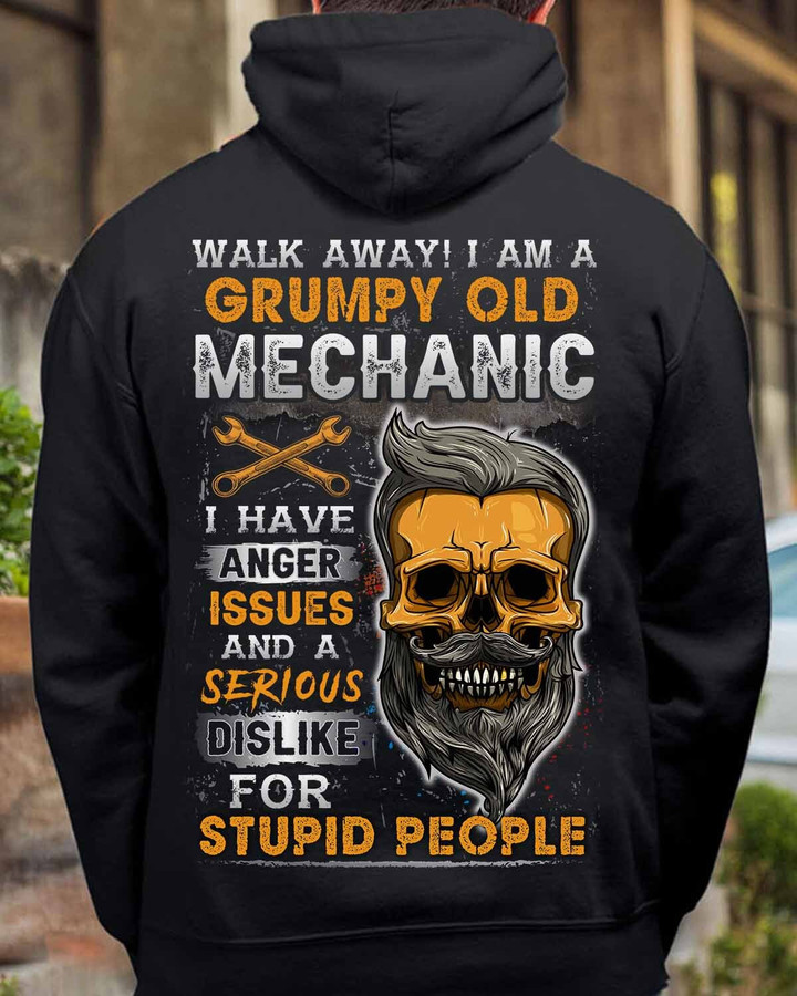 I am a Grumpy Old Mechanic-Hoodie-#M231223ANGIS4BMECHZ8