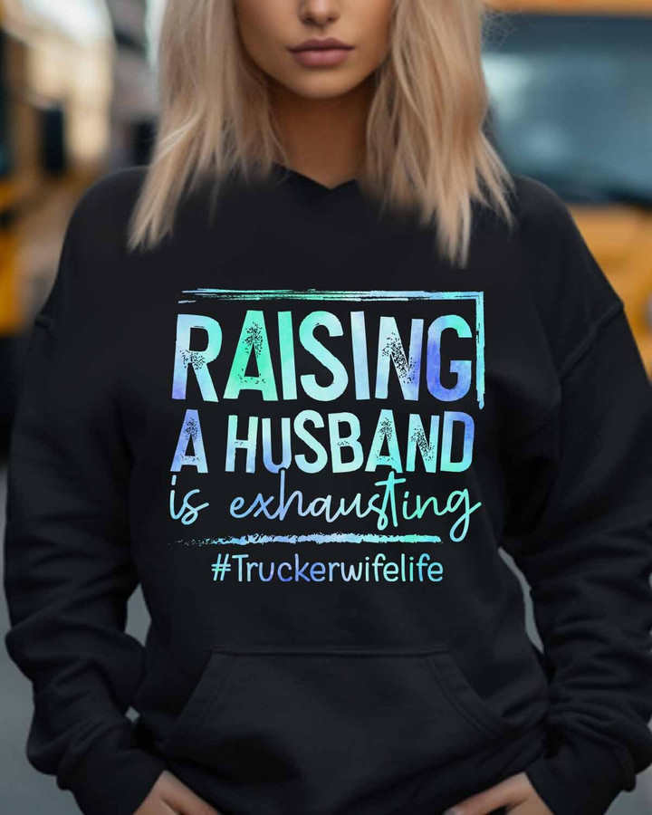 Awesome Trucker Wife Life-Hoodie-#M261223RASIN1FTRUCZ8