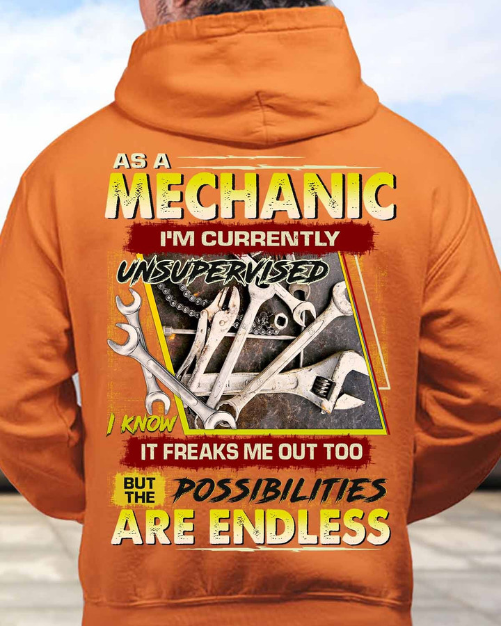 As a Mechanic I am Currently Unsupervised-Hoodie-#M050124ENDLES1BMECHZ2